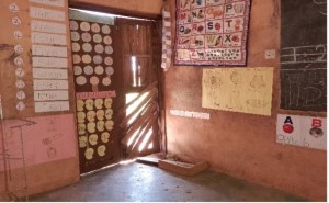 Amos’ classrooms, made more friendly and inviting with educational pictures and decorations